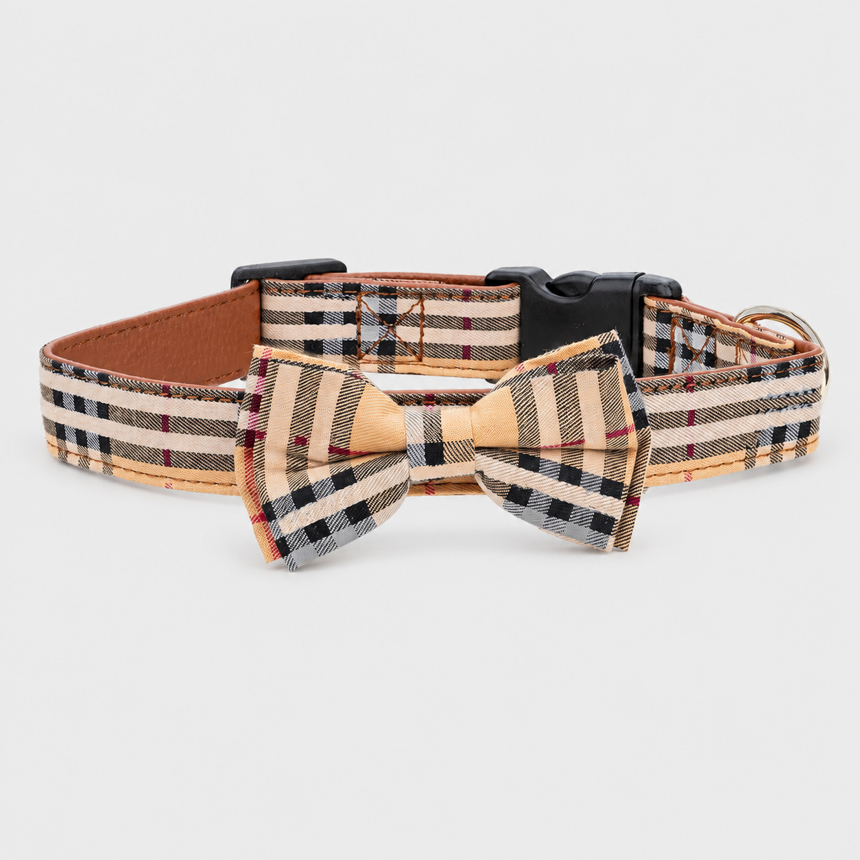 Collare Tartan con Papillon