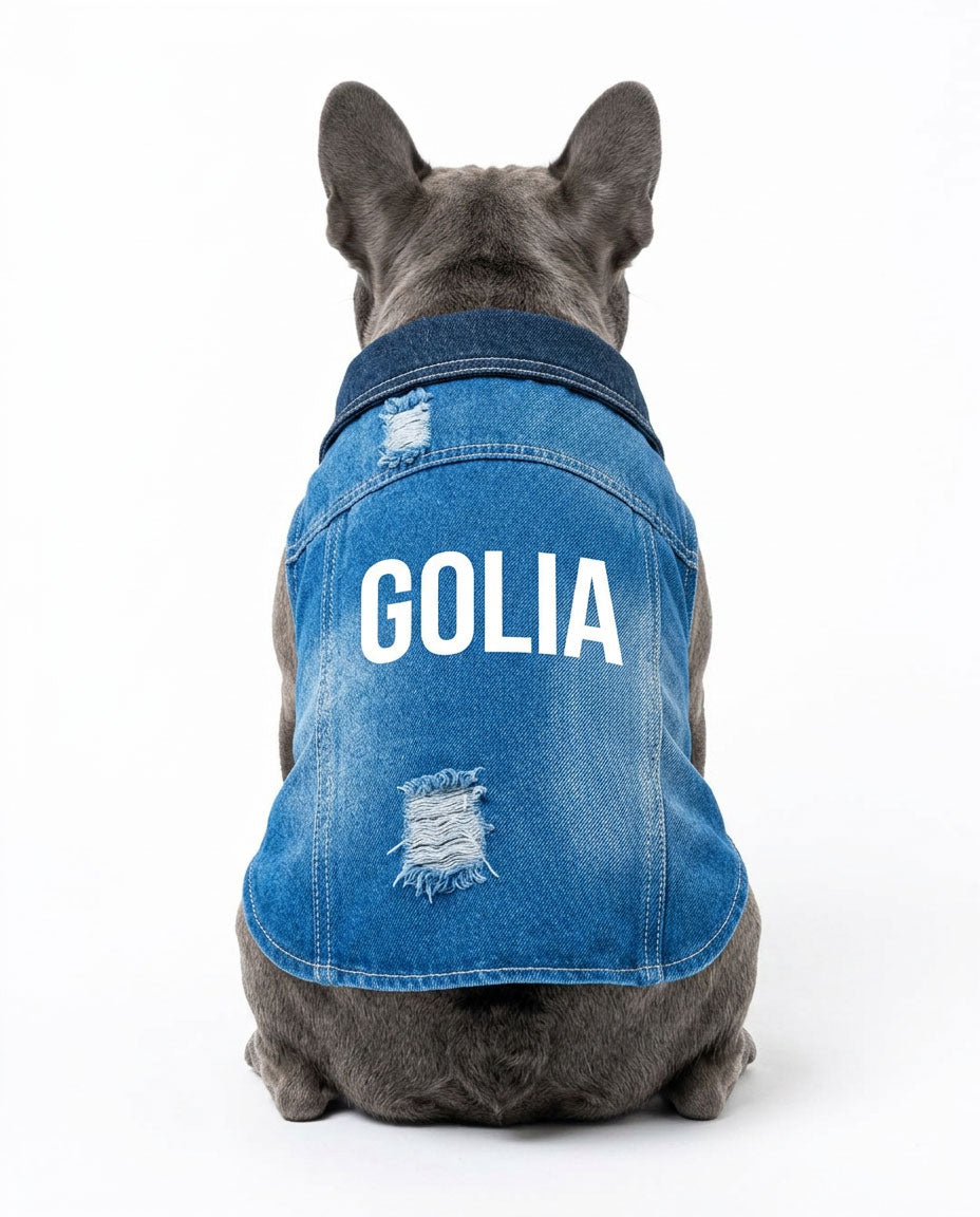 Gilet jeans completamente personalizabile