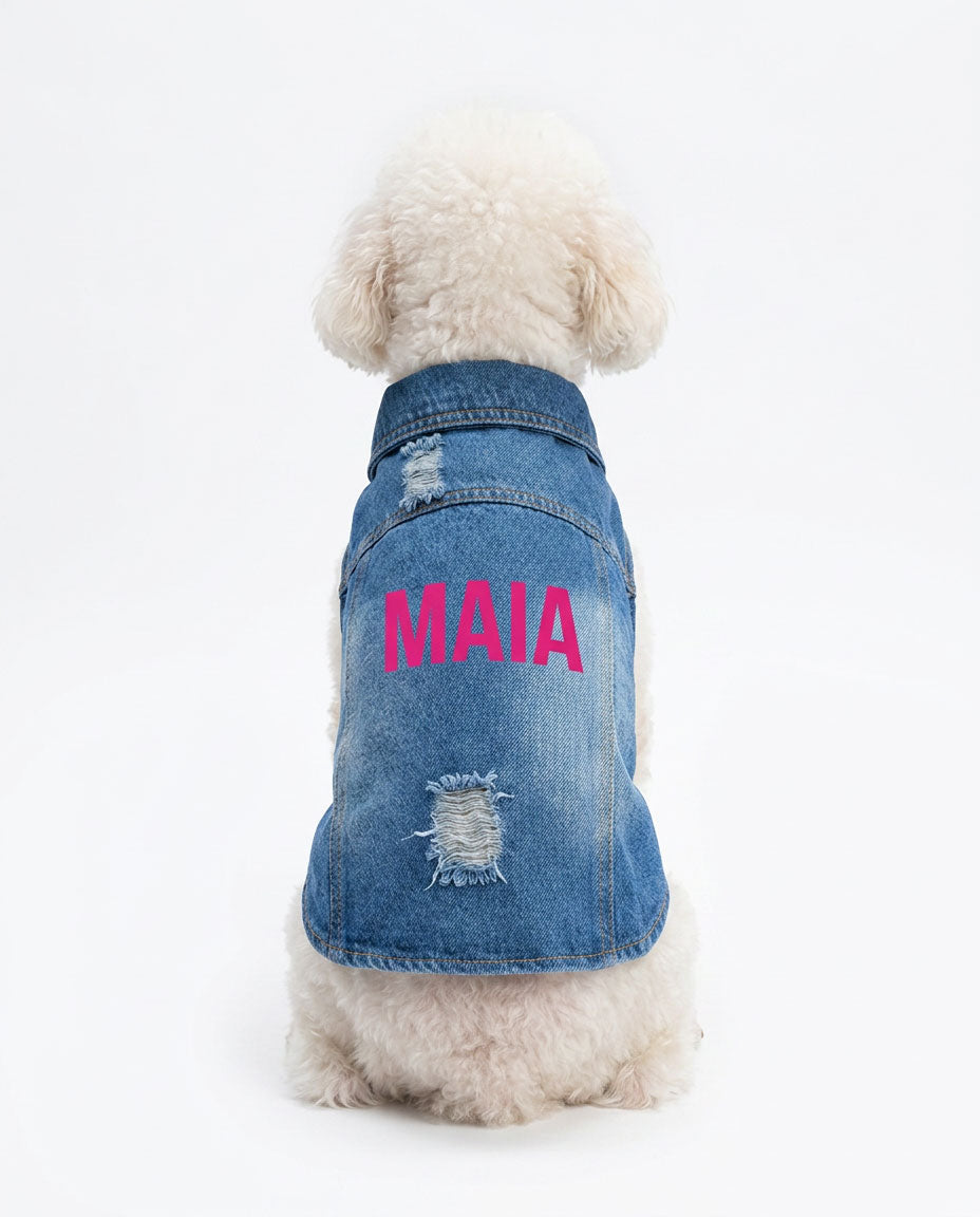 Gilet jeans completamente personalizabile