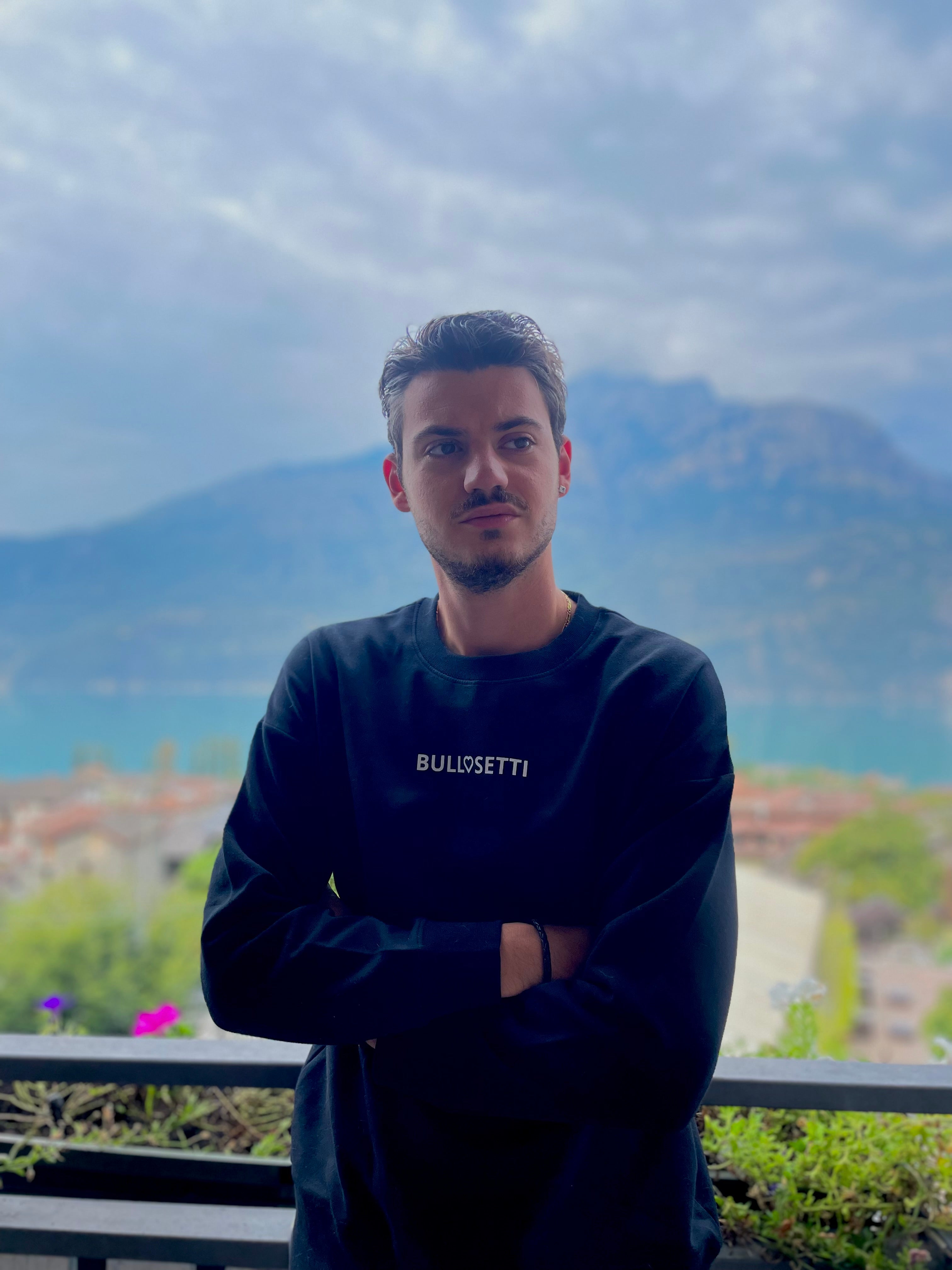 Felpa per umano nera - personalizzata con ritratto e nome del tuo pet - unisex - coordinata