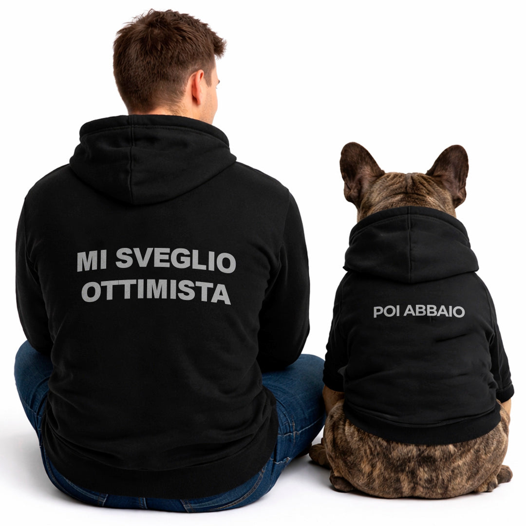 Felpa Matchy Mi Sveglio Ottimista