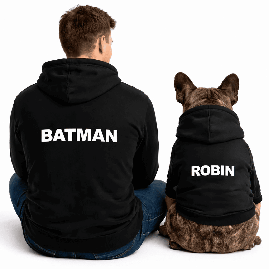 Felpa Matchy Batman e Robin
