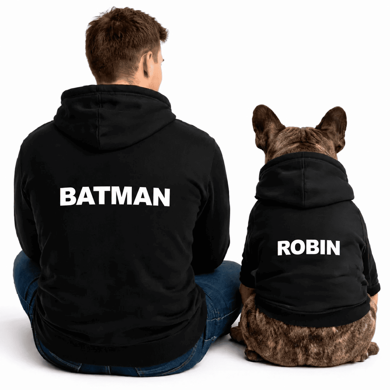 Felpa Matchy Batman e Robin