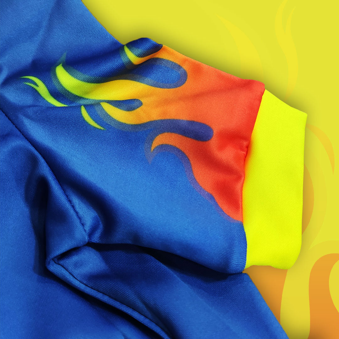 FIRE Kapuzenpullover – mit Reißverschluss und Ärmeln