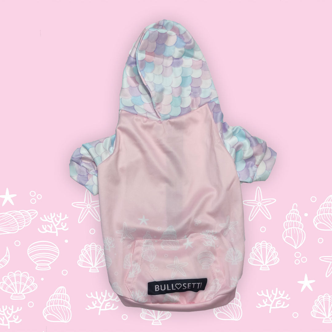 Felpa con cappuccio Little Mermaid - con zip e maniche