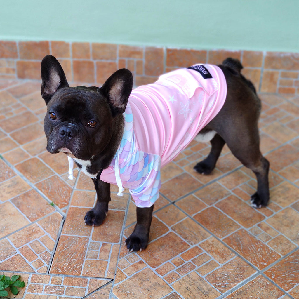 Kapuzenpullover „Kleine Meerjungfrau“ – mit Reißverschluss und Ärmeln