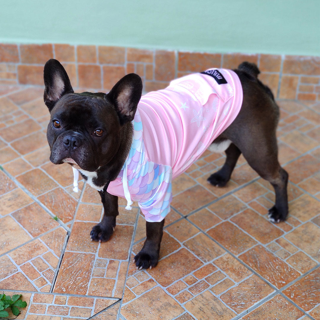 Felpa con cappuccio Little Mermaid - con zip e maniche