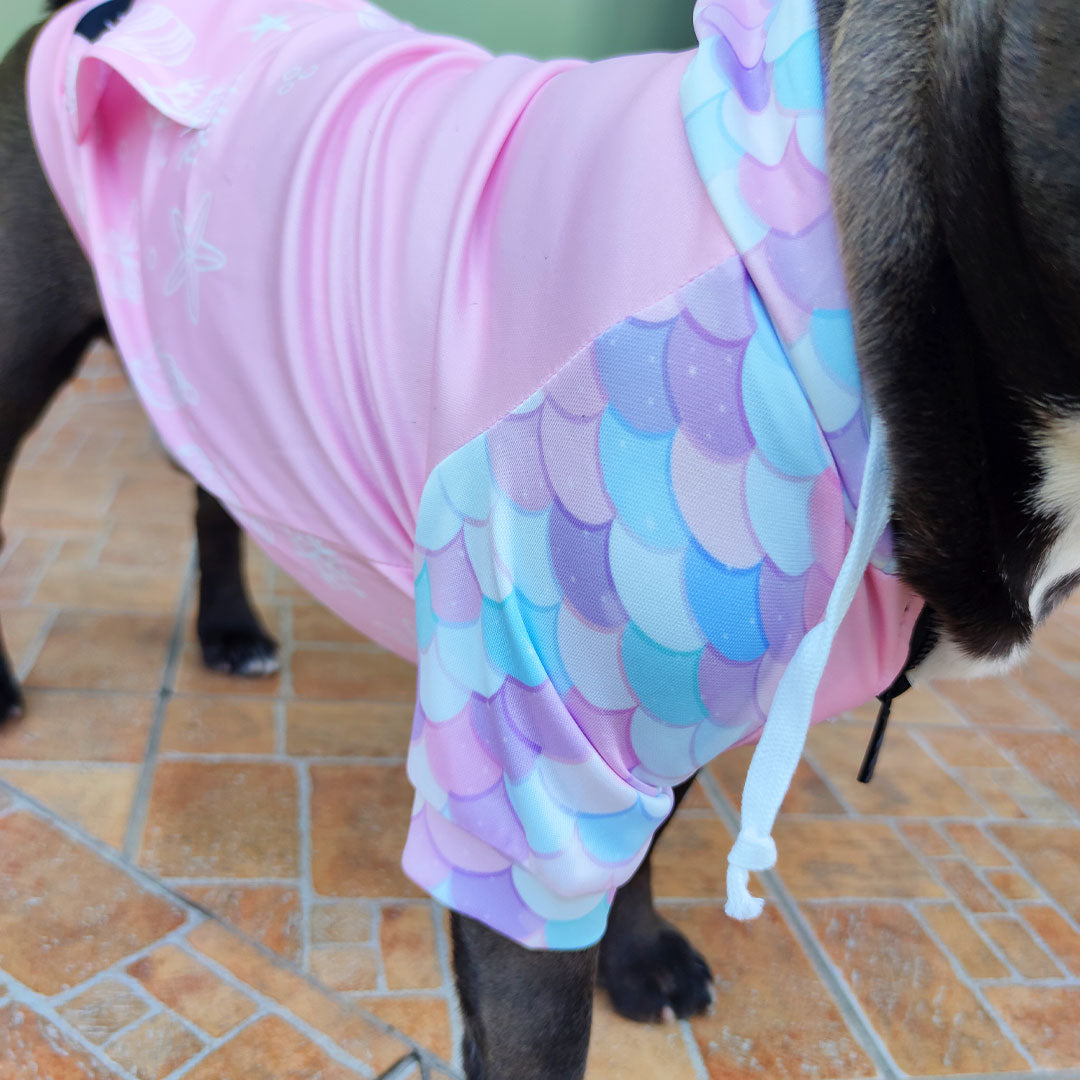 Kapuzenpullover „Kleine Meerjungfrau“ – mit Reißverschluss und Ärmeln