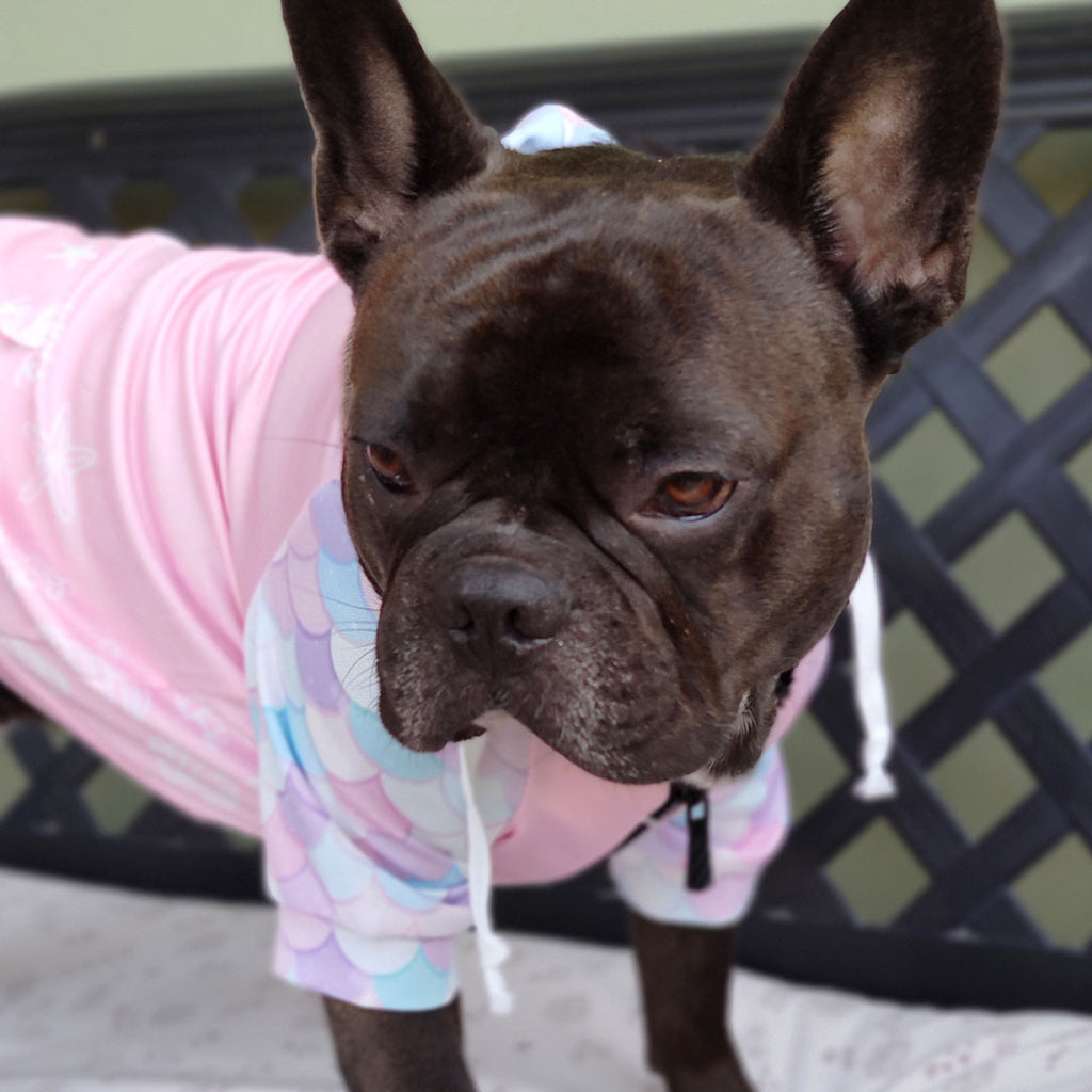 Kapuzenpullover „Kleine Meerjungfrau“ – mit Reißverschluss und Ärmeln