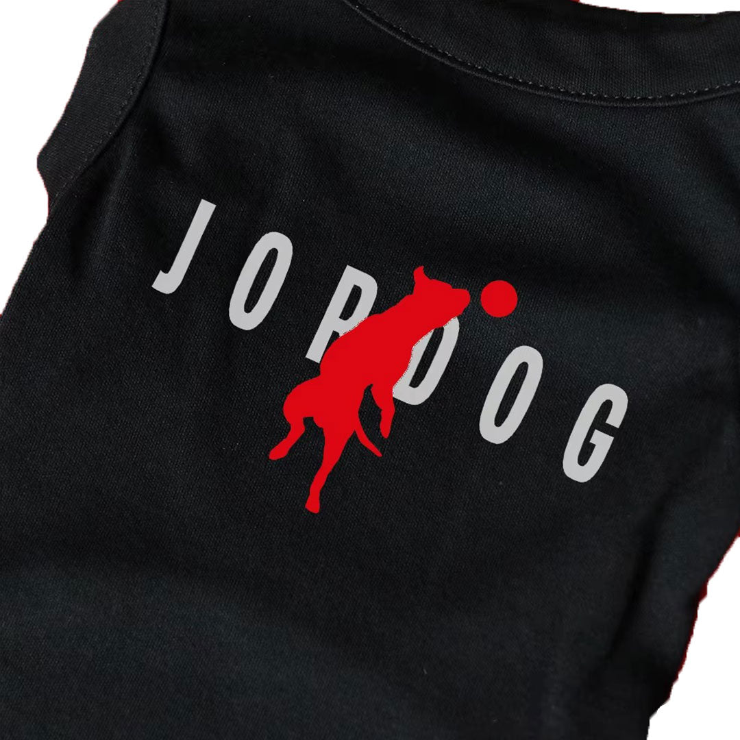 Canottiera estiva per cani - da 4 a 15kg - nera - Jordog