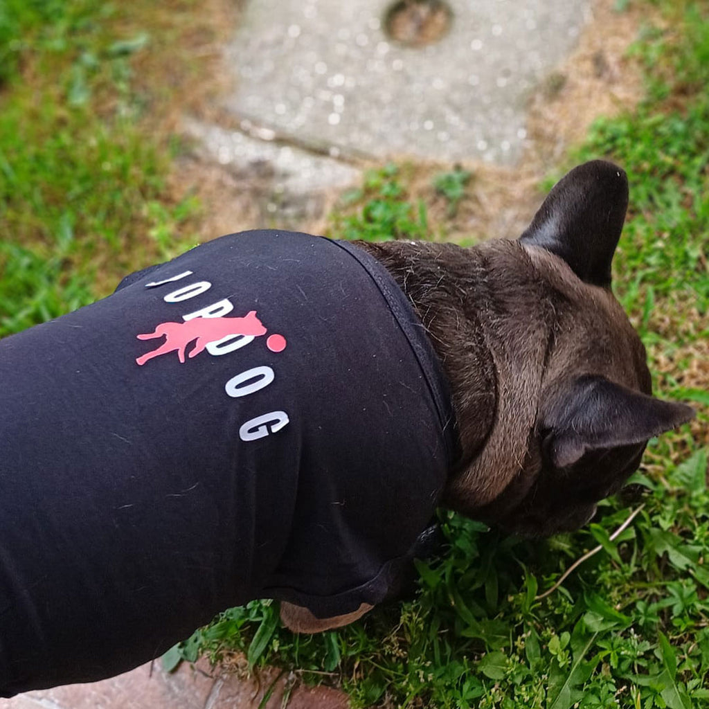 Canottiera estiva per cani - da 4 a 15kg - nera - Jordog