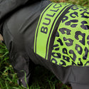 Bullosetti gefleckter Regenmantel – mit Ärmeln und Kapuze – Schwarz und Grün