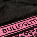 Bullosetti spotted raincoat - with sleeves and hood - black and pink