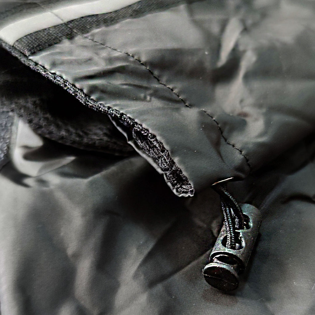 Impermeabile maculato Bullosetti - con maniche e cappuccio - nero e rosa