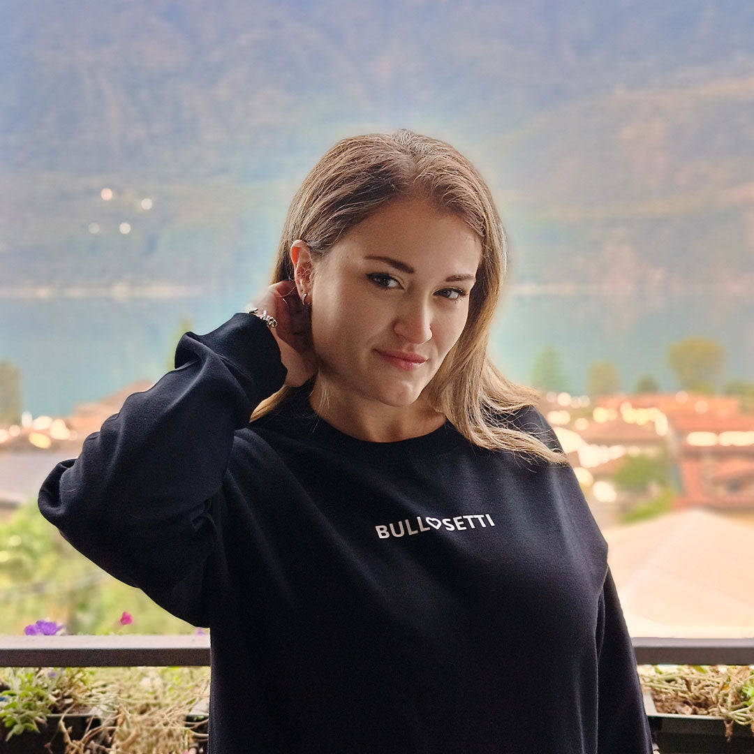 [matchy] Felpa coordinata umano cane - nera - personalizzata