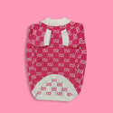 Elegant dog sweater - pink - luxury