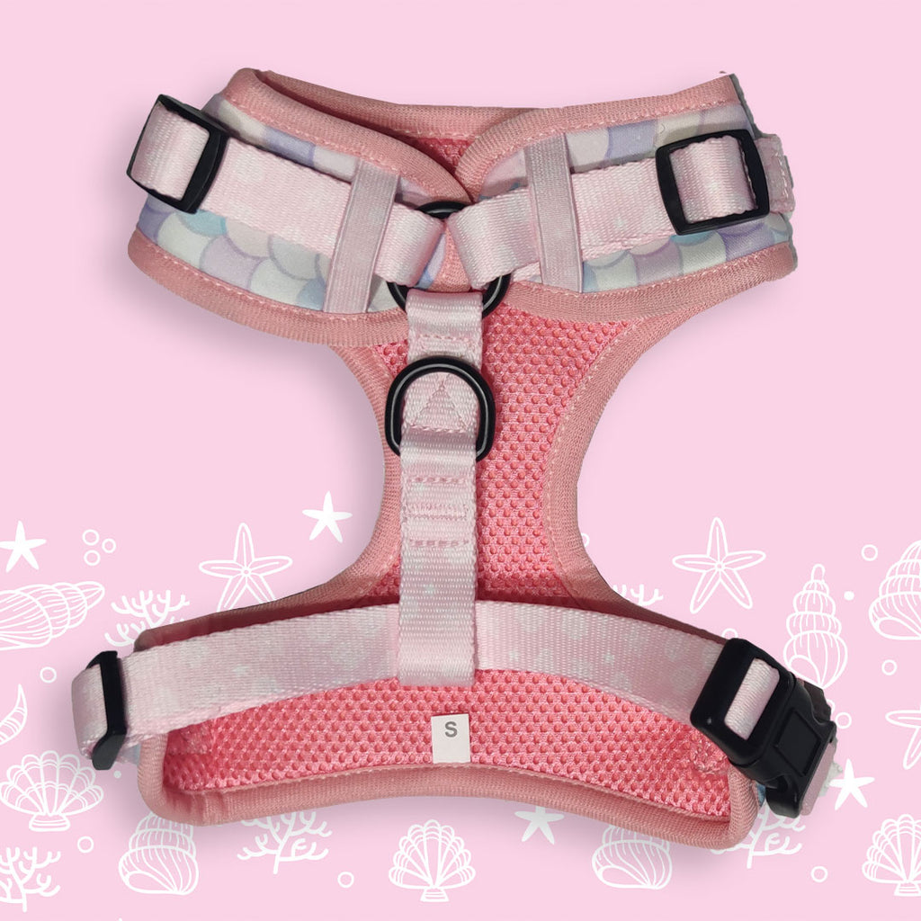 Soft H-shaped harness - adjustable - mod. little mermaid