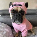 Eng anliegender Pullover mit Baumwollmütze - Streetwear - Pink