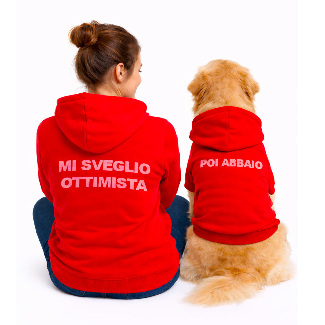 Felpa Matchy Mi Sveglio Ottimista
