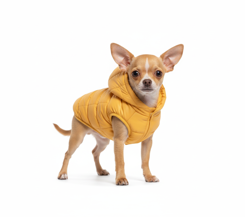 Caldo smanicato con cappuccio - mod.Casius - ecosostenibile