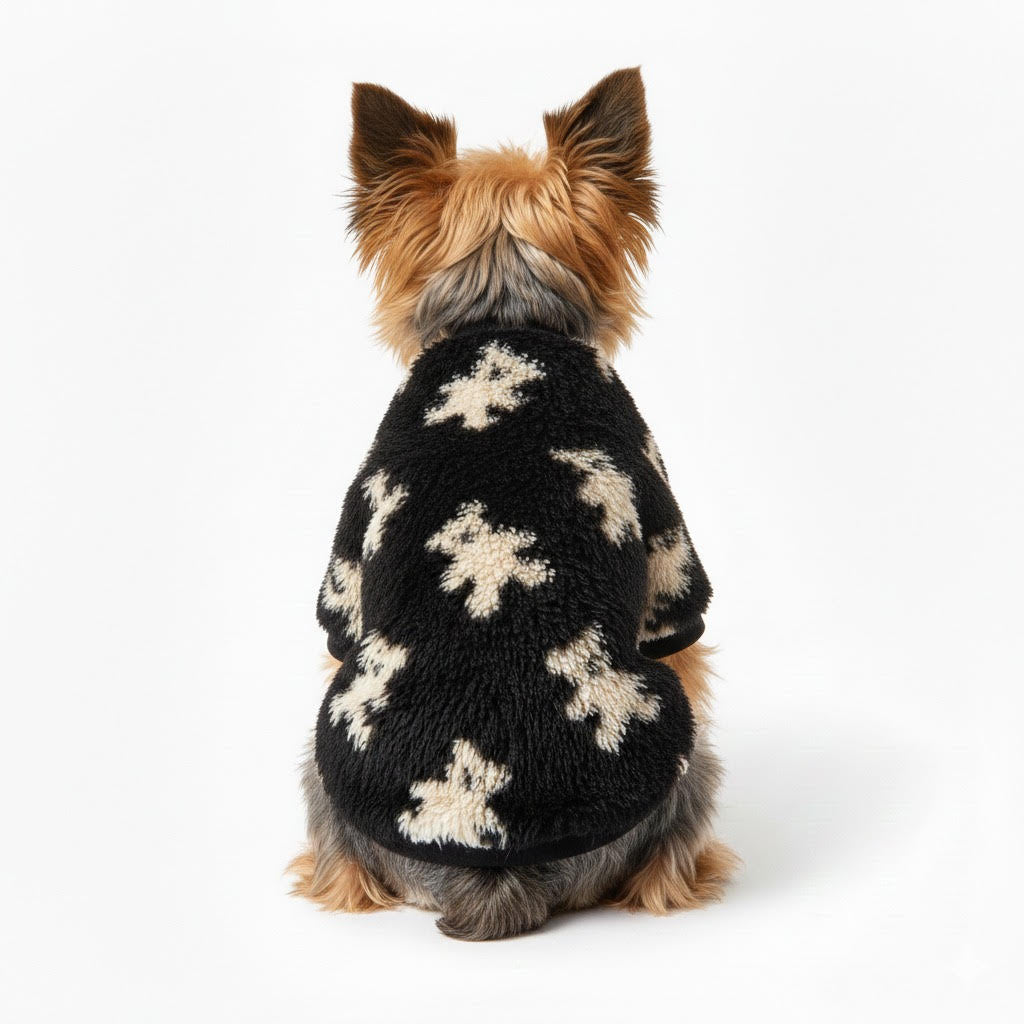 Sweatshirt pajamas with bears - soft - for small and medium sized dogs