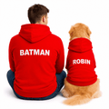 Felpa Matchy Batman e Robin