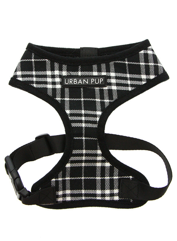 Pettorina Tartan nera e bianca - Urban Pup