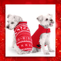 Cappotto Natalizio in pile per cani - reversibile