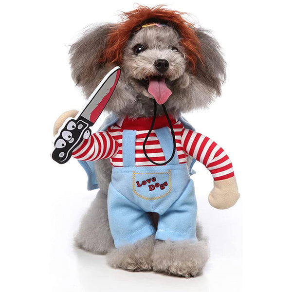 Halloween costume for dogs - killer doll