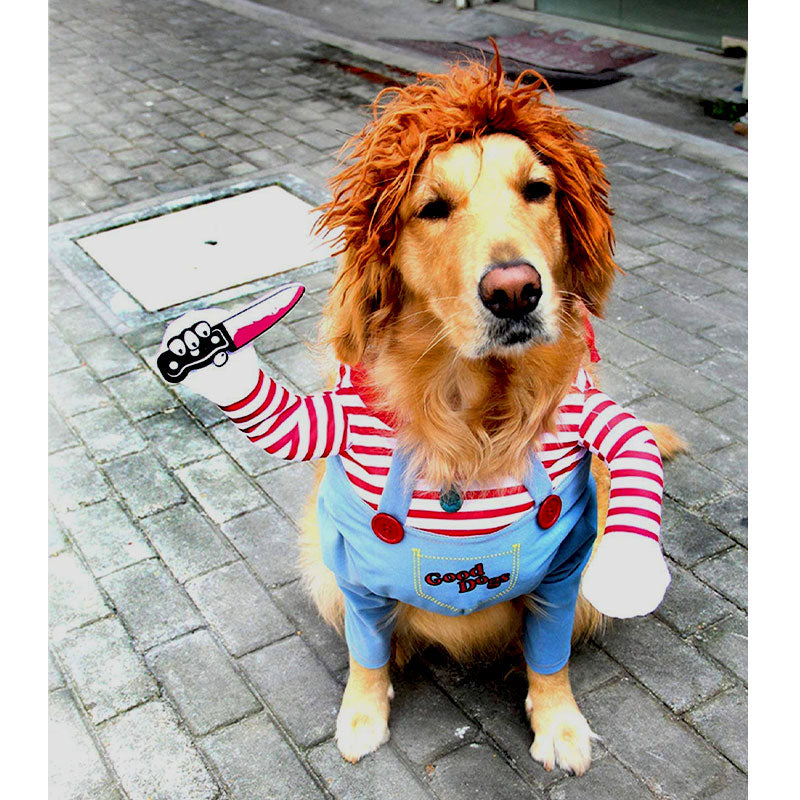 Costume Halloween per cani - bambola assassina