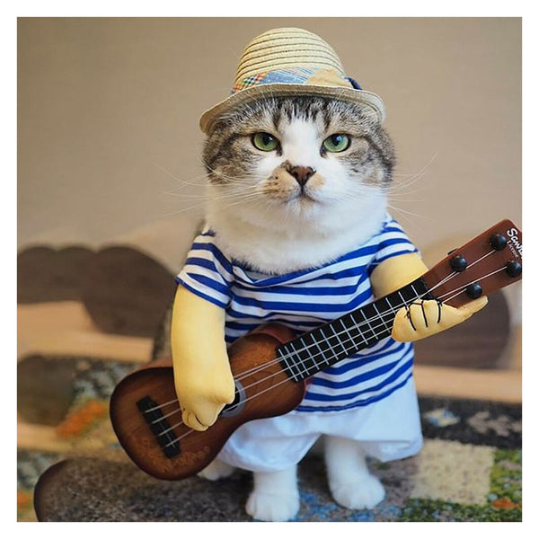 Kostüm für Hunde und Katzen - Gitarre