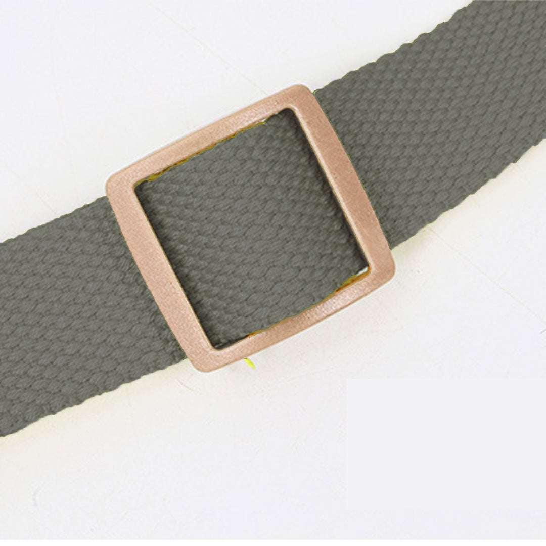 [SET] Gray and orange harness and leash - in cotton