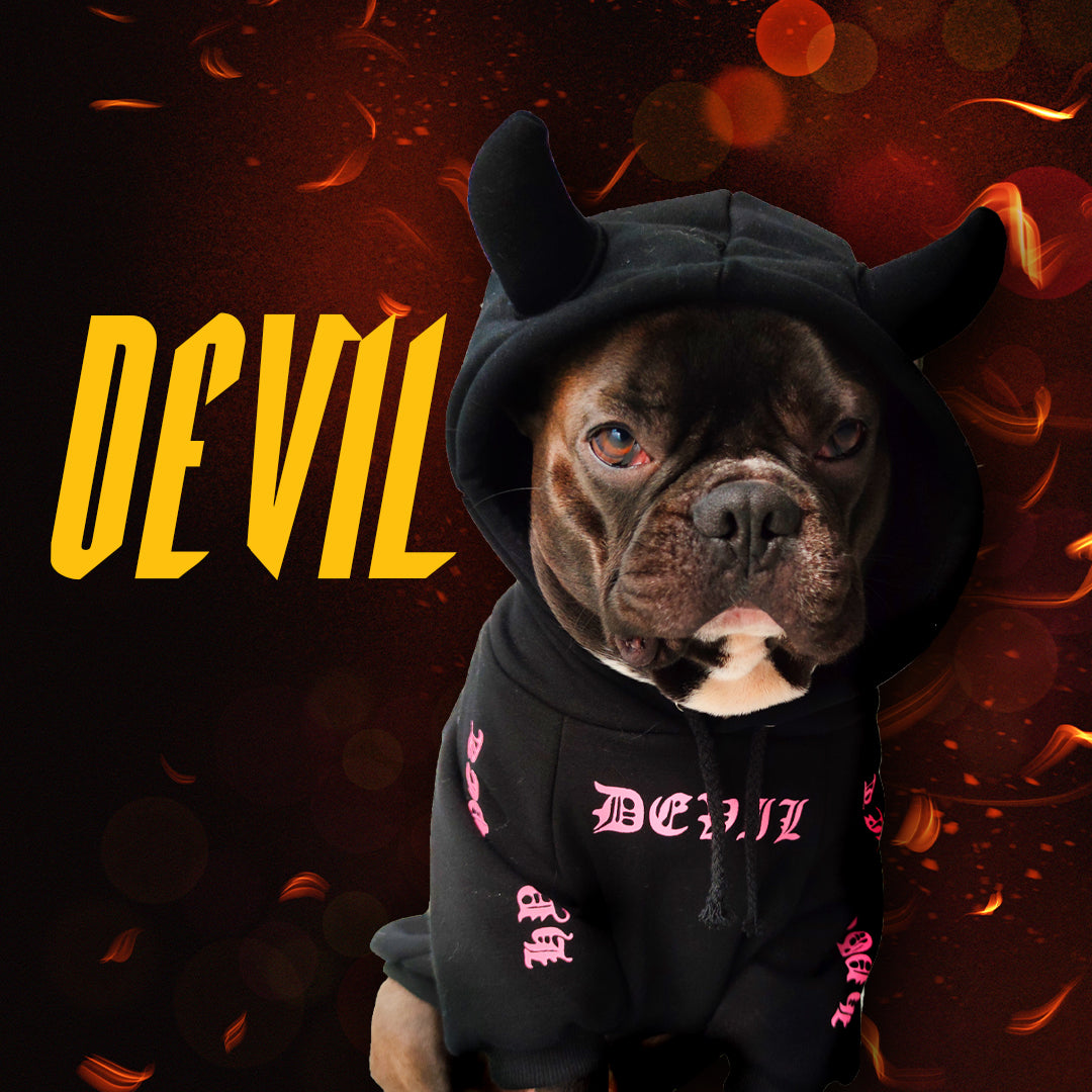 Devil &amp; Unicorn Hoodie – für Hunde von 2 bis 40 kg