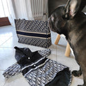 Impermeabile luxury bianco e nero - per cani da 2 a 40kg