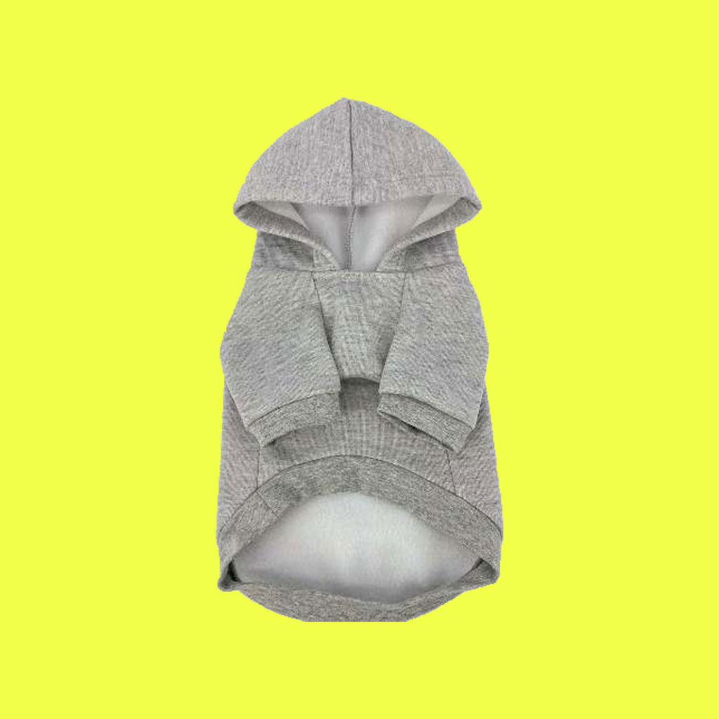 Hunde-Kapuzenpullover – grau – Bär – Streetwear