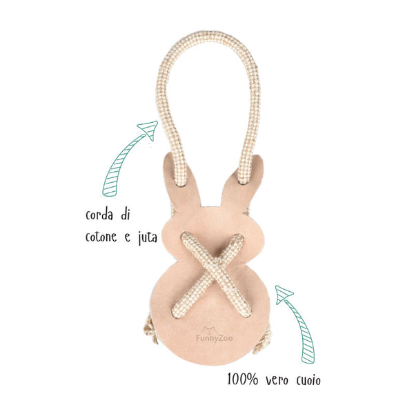 Rabbit toy - single layer leather - extra resistant
