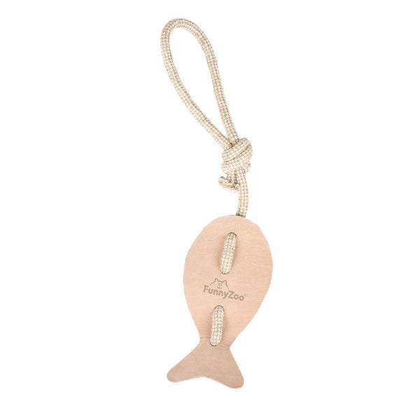 Fish-shaped toy - single layer leather - extra resistance