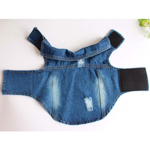 Jeans vest - with or without customization - for dogs from 2 to 40kg