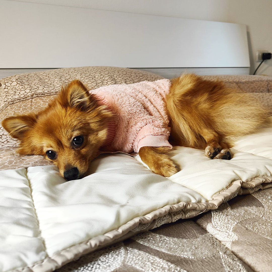 Maglione morbido rosa - collo alto -  mod.Jolie