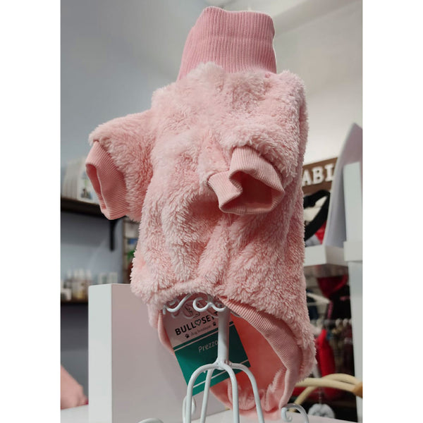 Maglione morbido rosa - collo alto -  mod.Jolie