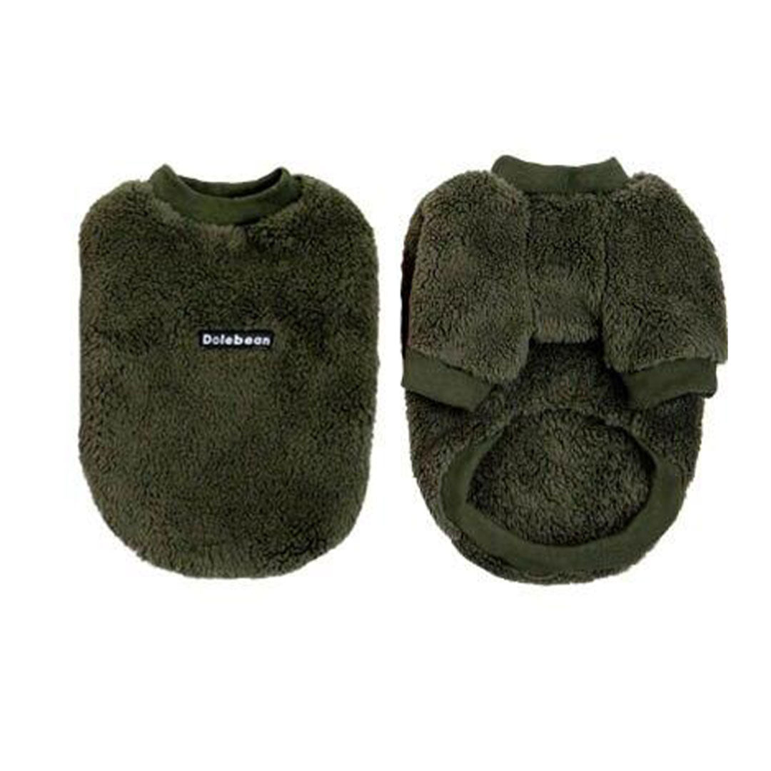 Maglione morbido pelosetto - verde scuro -  mod.Jolie