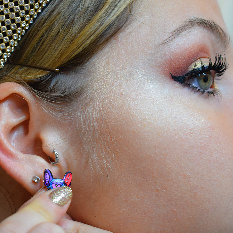 Orecchini blu Bullosetti