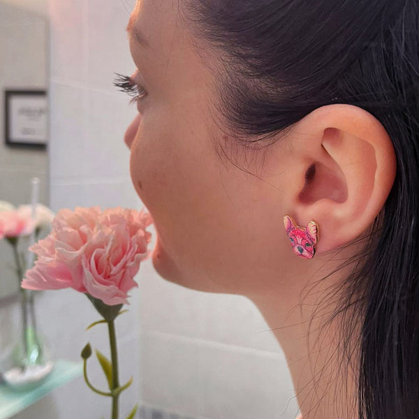 Bullosetti pink earrings