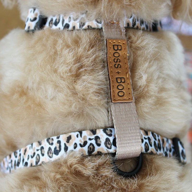 Luxe Leopard H-harness - Boss &amp; Boo brand 