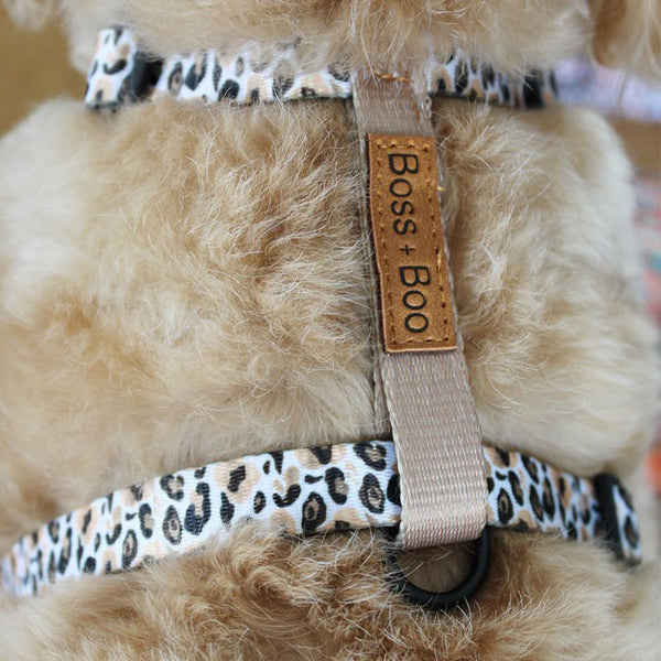 Luxe Leopard H-harness - Boss & Boo brand 