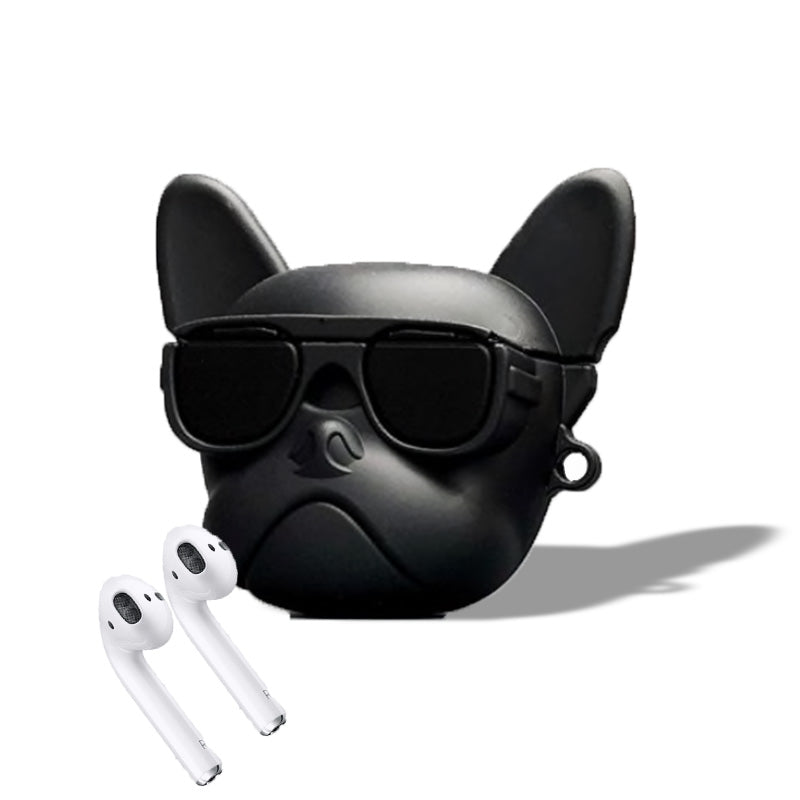 Porta airpod a forma di bulldog