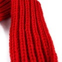 Sciarpa rossa lavorata a maglia - per tutti i cani