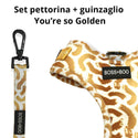 [SET] Pettorina e guinzaglio You're so golden - brand Boss & Boo