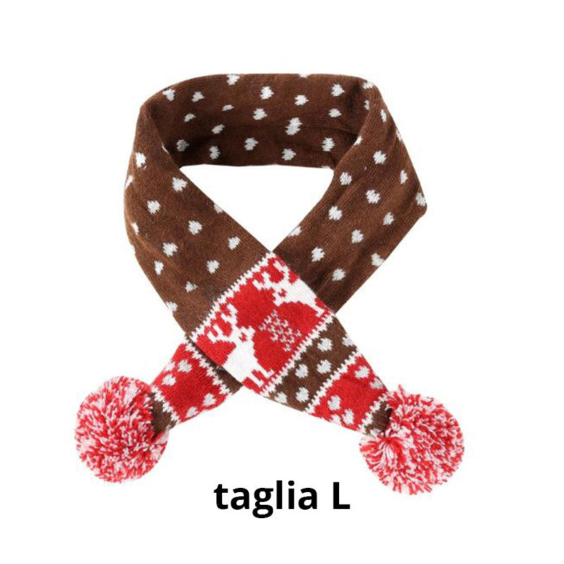 Gestrickter roter Schal – für alle Hunde