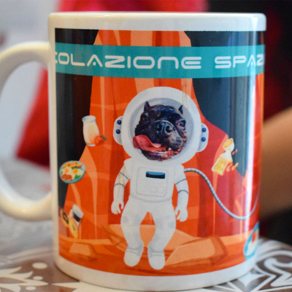 Personalisierte Tasse - Weltraumfrühstück